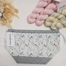Load image into Gallery viewer, Deluxe Project Bag - Winter Birdies

