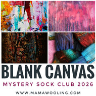 Blank Canvas Mystery Sock Club - July - August - September